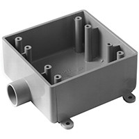 2G OUTDOOR PVC BOX 1-HOLE 3/4"