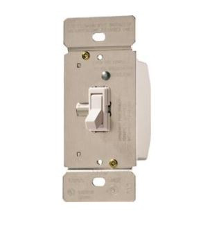 Toggle Dimmer Switch Single Pole White