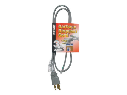 16/3 POWER SUPPLY CORD GREY 3'