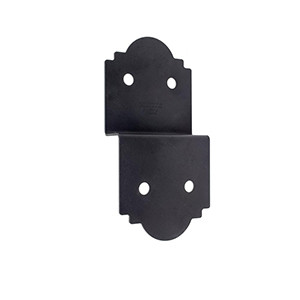 ZMAX Galvanized Steel Black Powder-Coat Deck Joist Tie for 6x Post Rough
