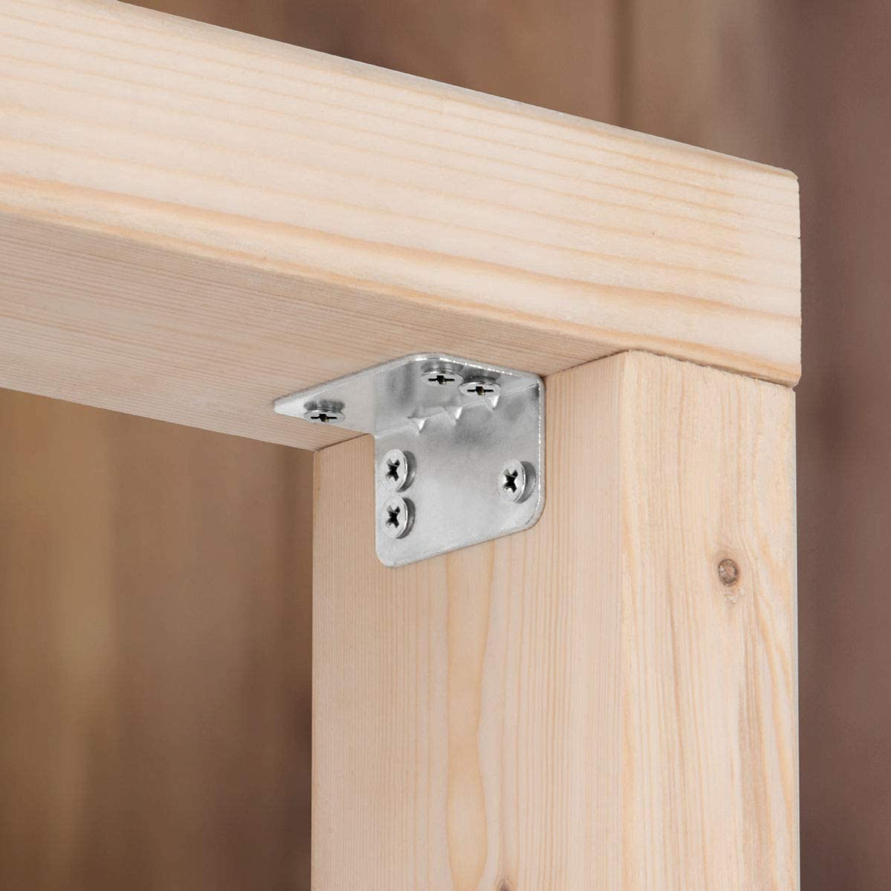Powertec Surface Mount Corner Brackets for Table Aprons-Set of 4