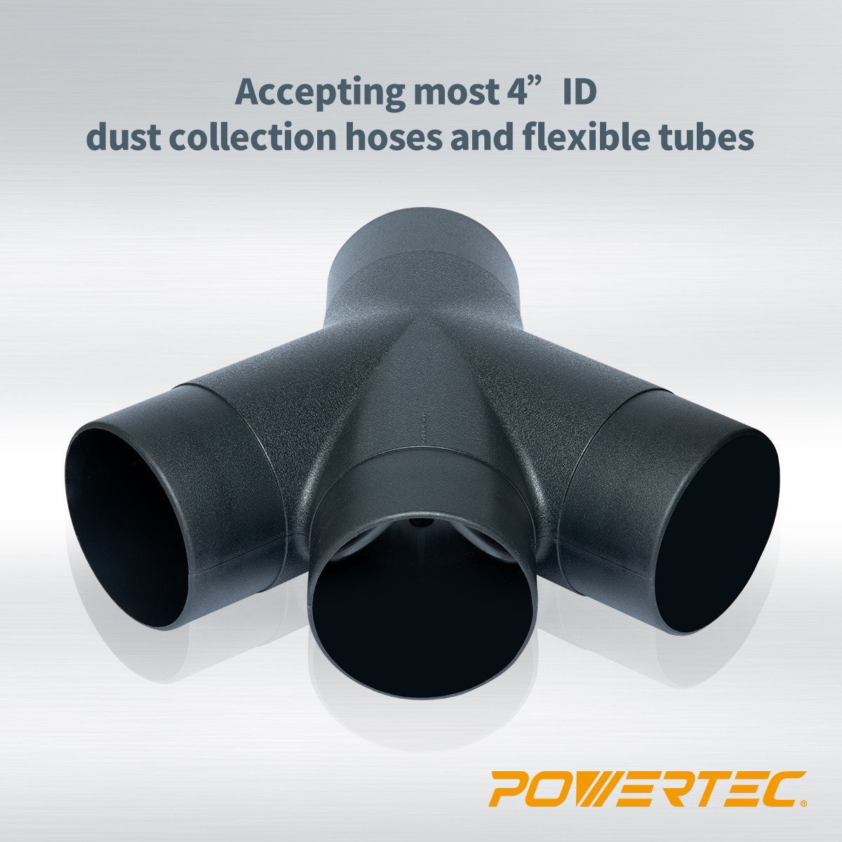 POWERTEC 4 In. Dust Collection Coupling For 4 In. OD Fittings And Adapters For Dust Collection System 70113 - The Home Depot