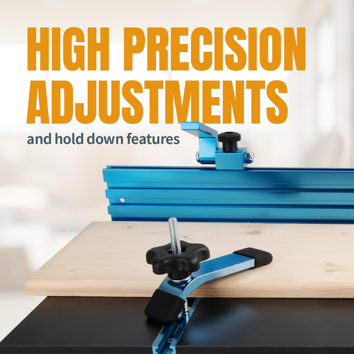 Woodworking Fence Kit for TSlot Drill Press Table Tops POWERTEC