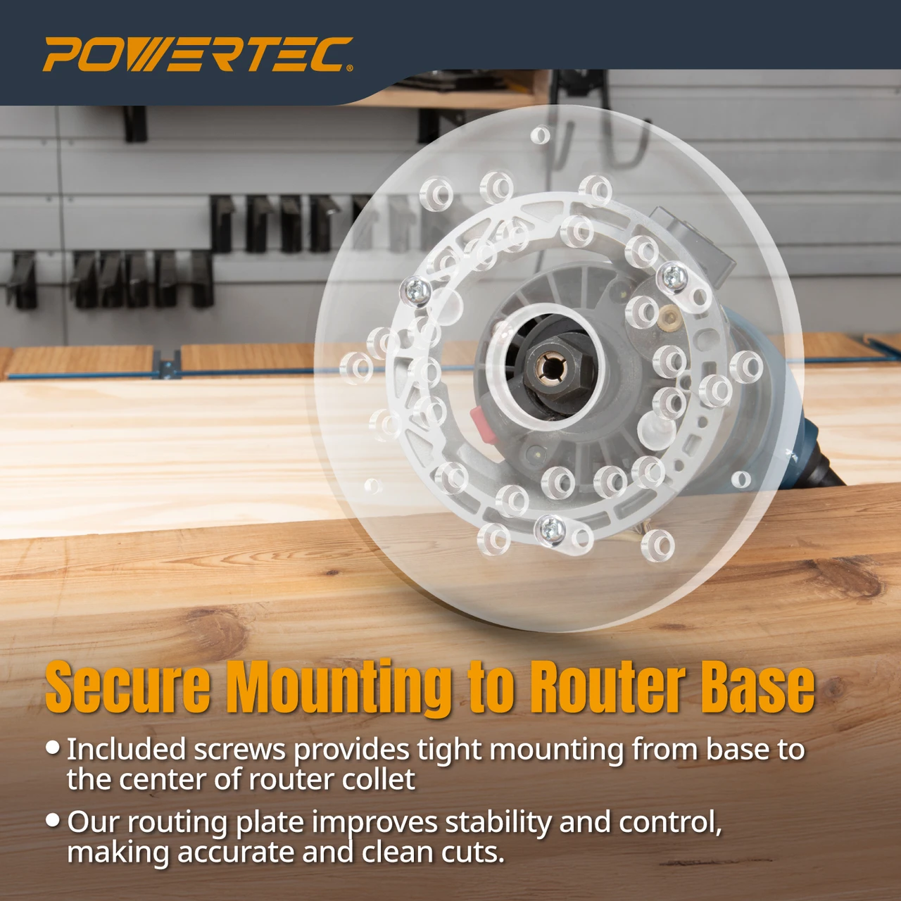 Universal Trim Router Base Plate 5-3/4