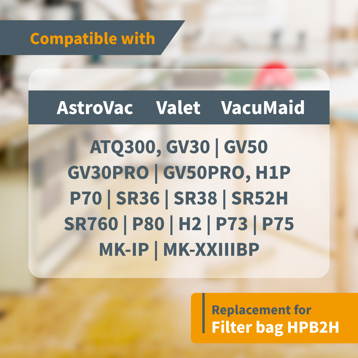 POWERTEC 6er-Set Vlies-Filterbeutel Für AstroVac & Valet Staubsauger – Zentrale Staubsaugerbeutel