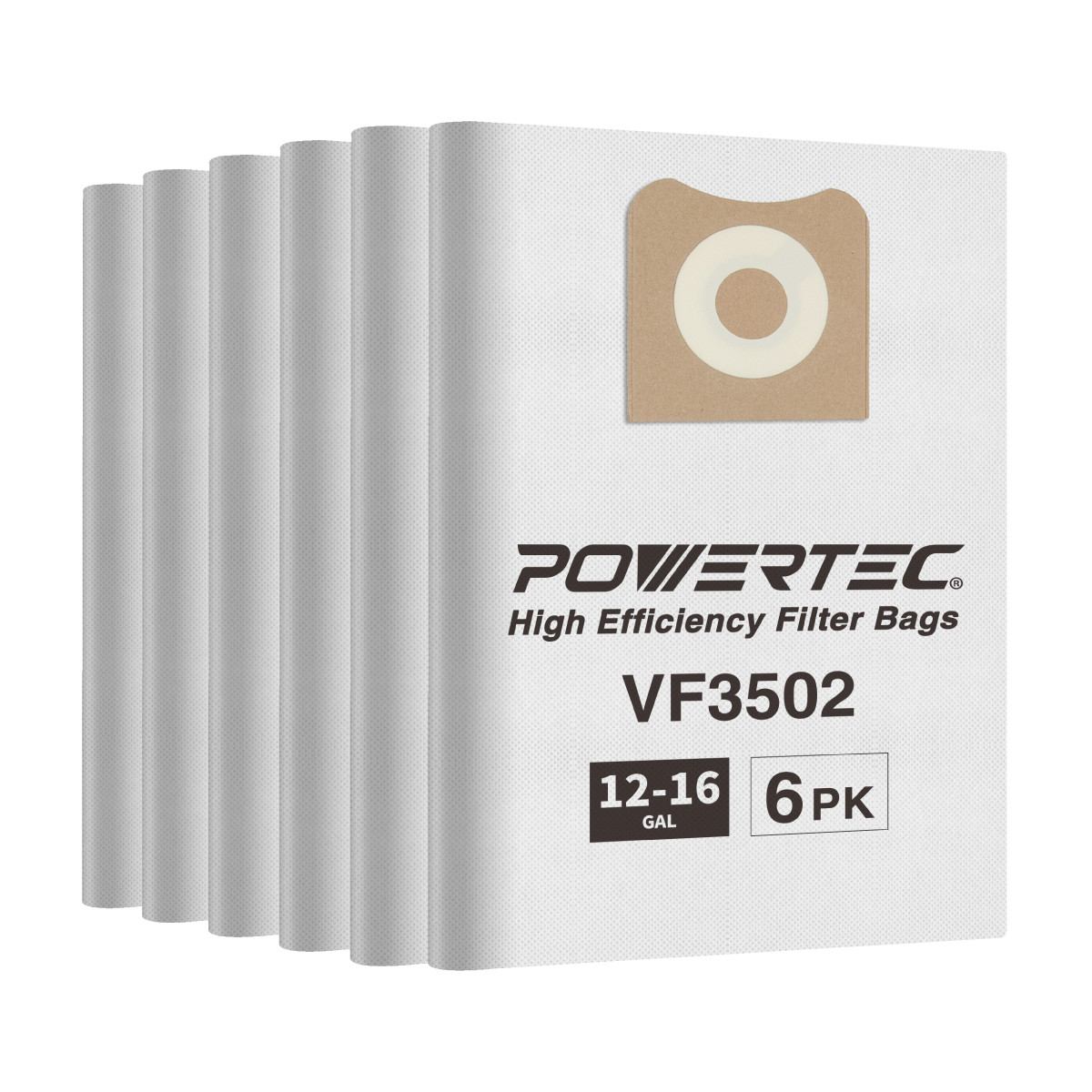 POWERTEC Filter Bags for Ridgid Wet/Dry Vacuum