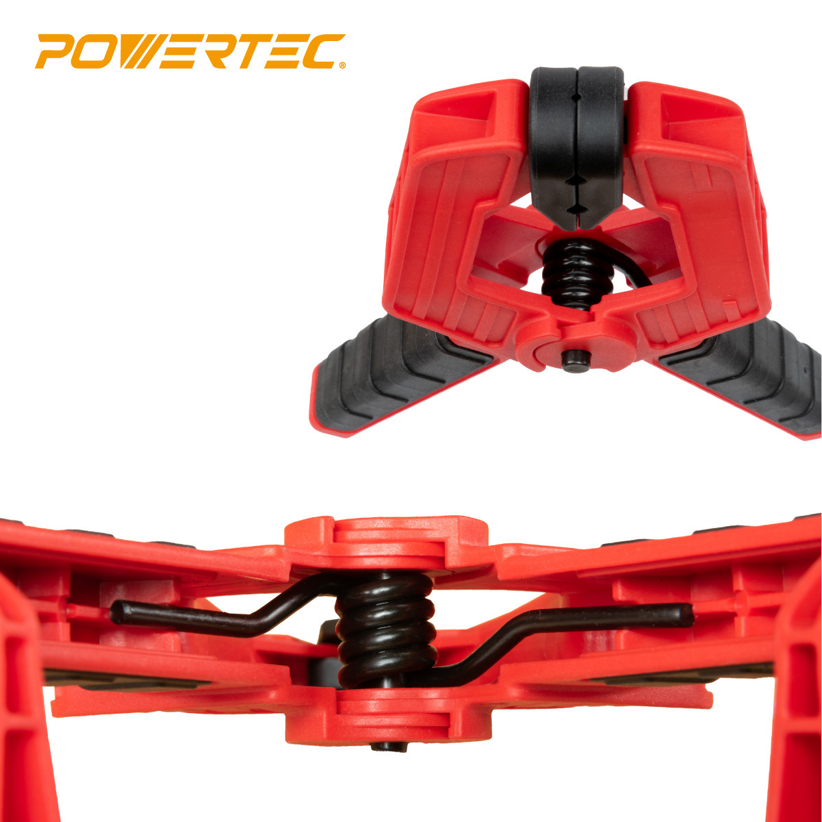 POWERTEC Heavy Duty Spring Clamp Set From 2 Inch - 4 Inch, 10 Clamps/PK ( 71625