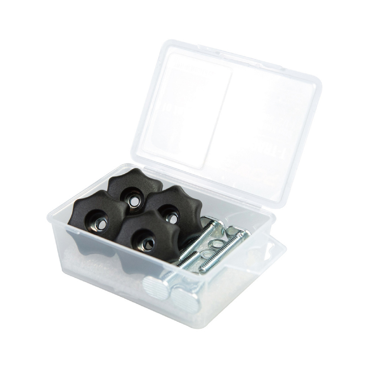 T-Track Knob Kit-7 Star 1/4-20 Threaded Knob, Bolts and Washers