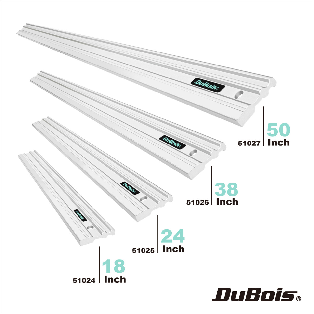 Dubois 51026 Aluminum Straight Edge 38-Inch 0003' Over Full 38' Length