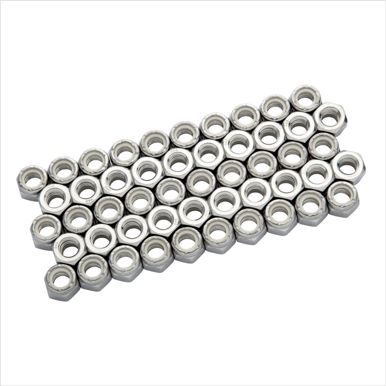 Stainless Steel 304 Nylon Insert Lock Nut,3/8