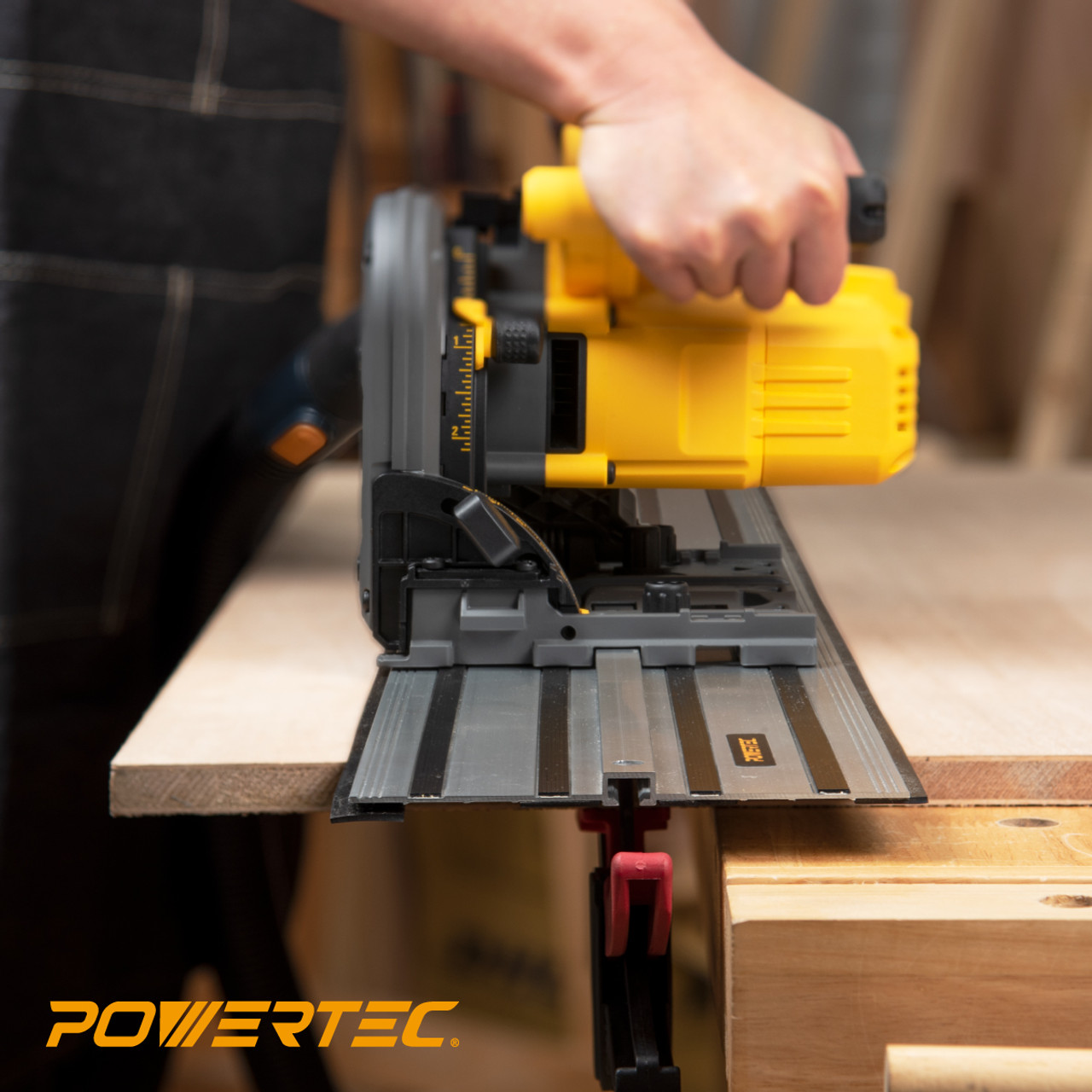 55 inch Guide Rail Track for DeWalt Track saw 71691 - POWERTEC