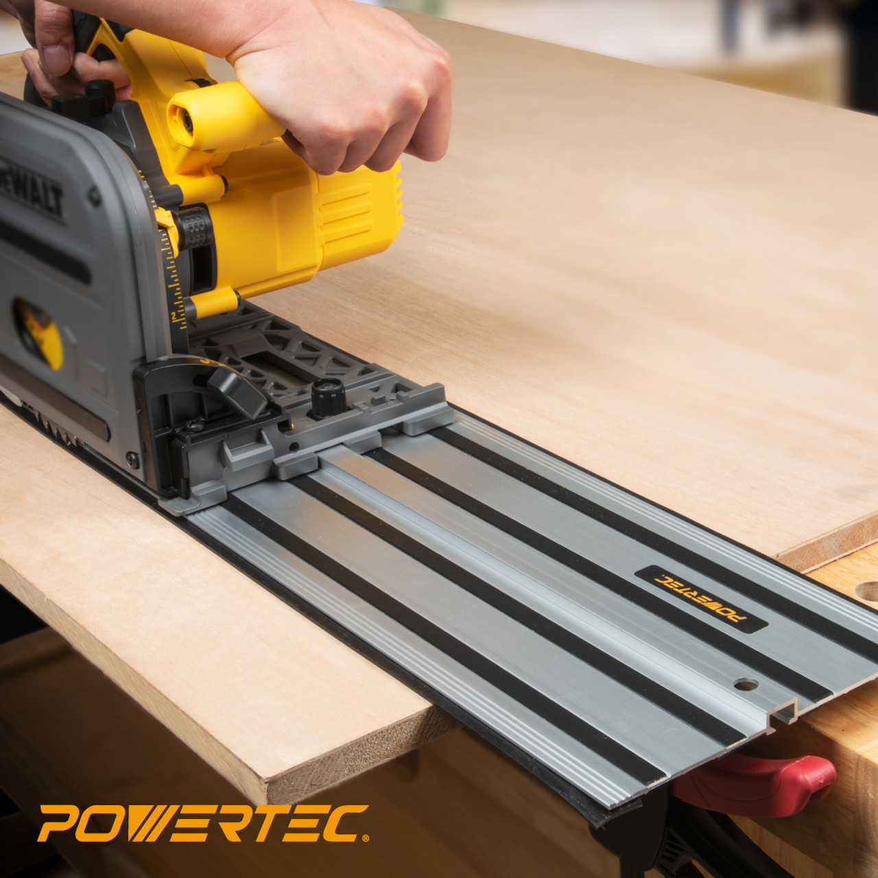 55 inch Guide Rail Track for DeWalt Track saw 71691 - POWERTEC