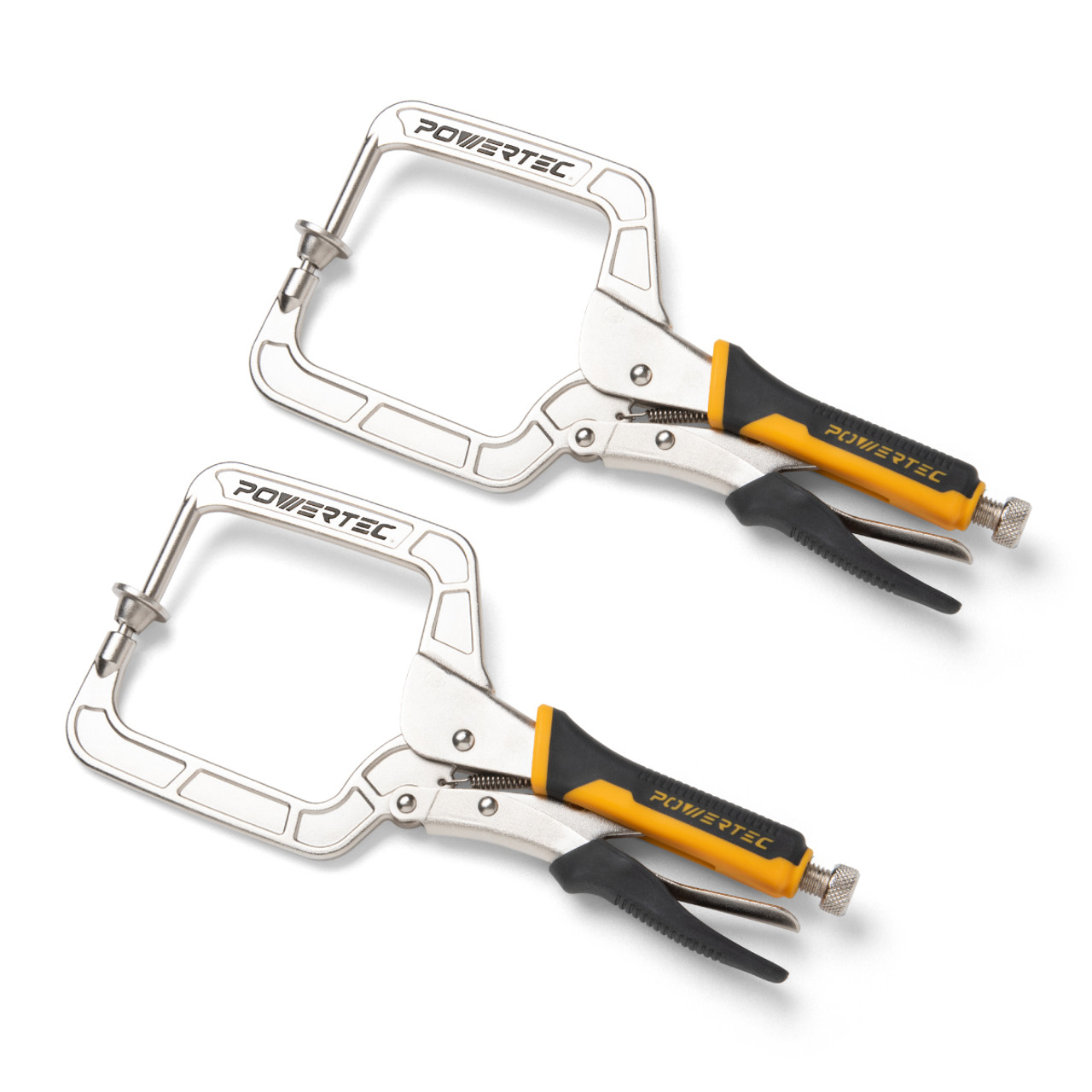71744 12 Quick-Release Right Angle Clamp Set - POWERTEC