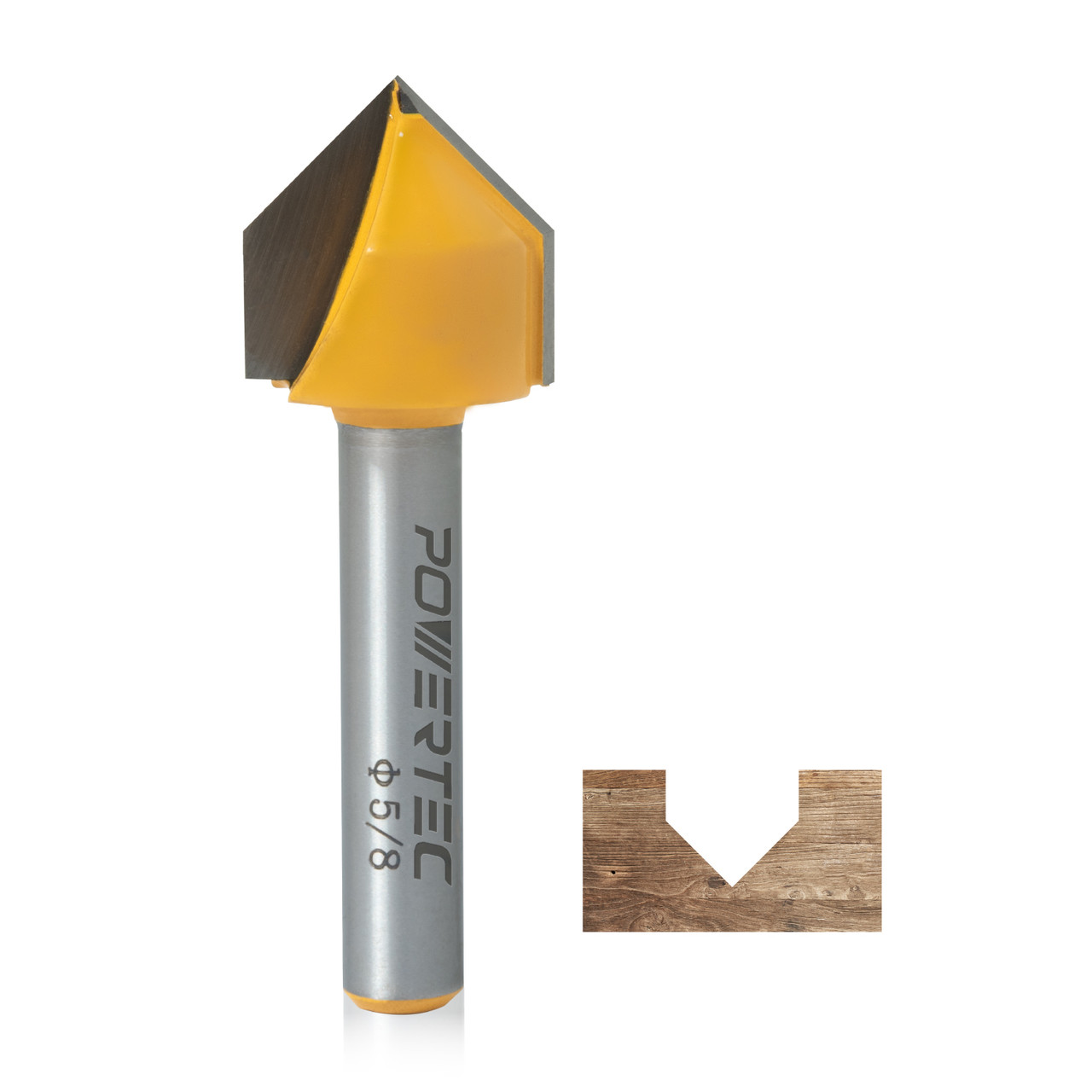 73043 Router Bit, V Groove 90 Degree x 1/2