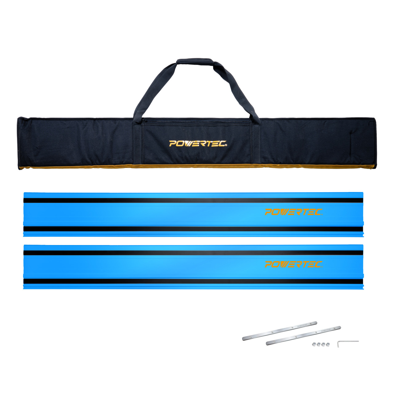 72154 110” Track Saw Guide Rail Set for Milwaukee, 2x55” Rails, 2