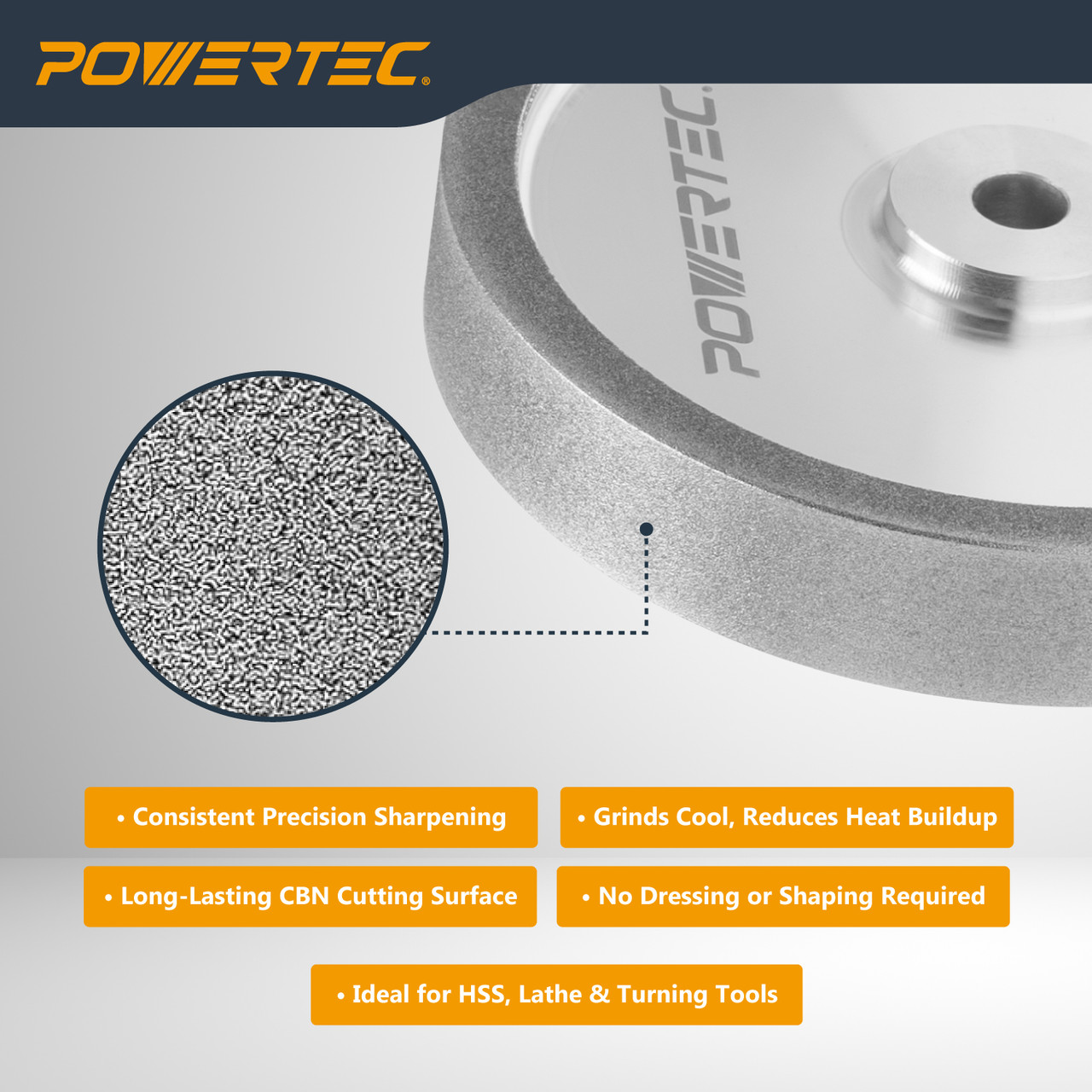 15704 CBN Grinding Wheel 6 Inch 180 Grit, 1