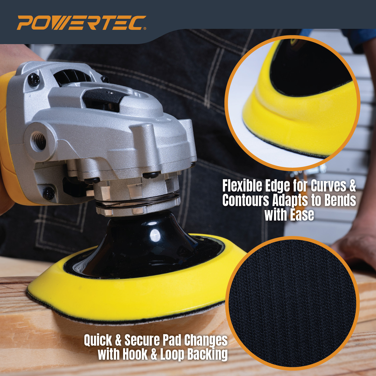 46903 5 Inch Hook and Loop Backing Pad with 5/8