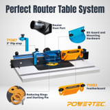 Bench Top Router Table and Fence Set | POWERTEC 71402 Woodwork Routing ...