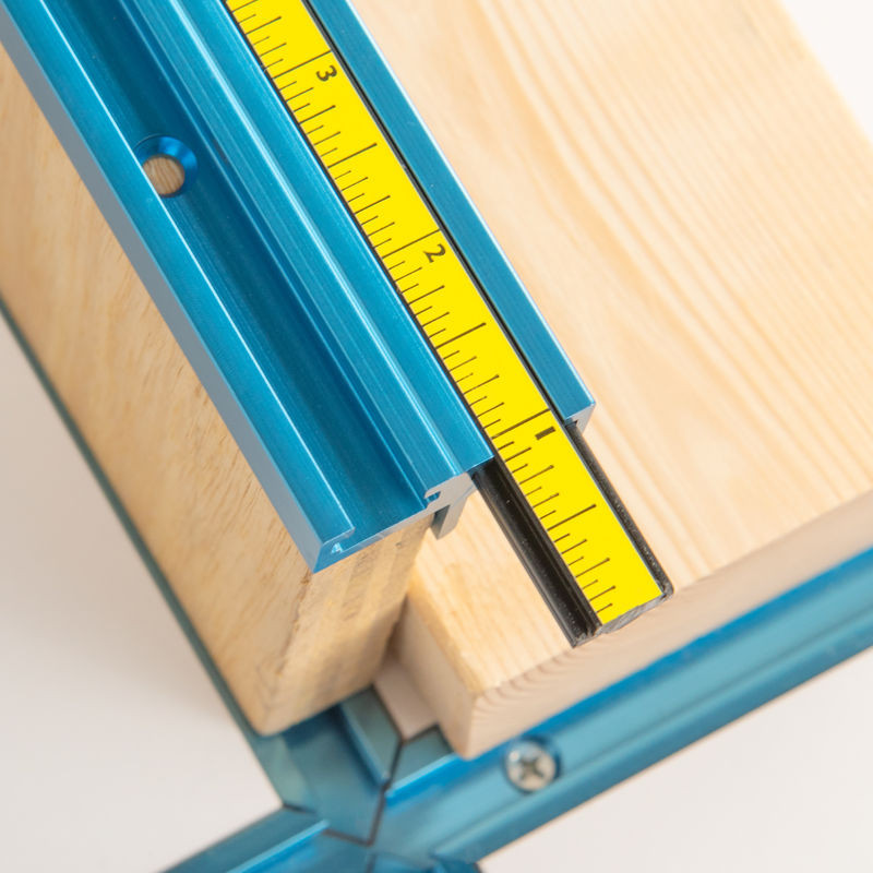 POWERTECDouble TTrack Fence Cap Kit, Aluminum, Right to Left Adhesive Tape Measure Woodwork