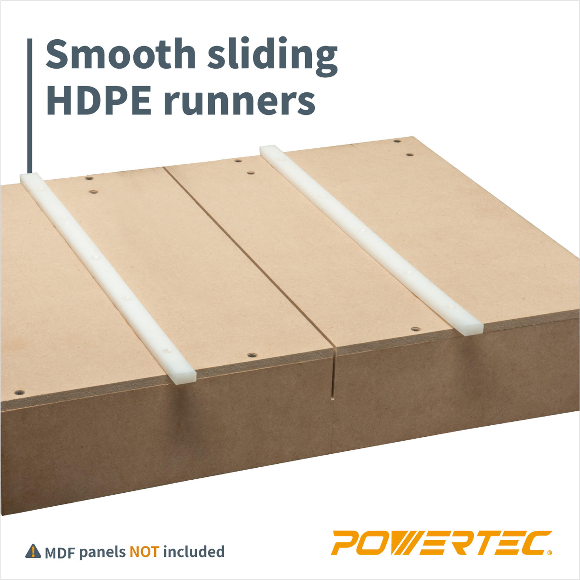 Table Saw Sled and Blade Guard Kit POWERTEC Table Saw Crosscut Sled, Miter Bars, Flip Stop