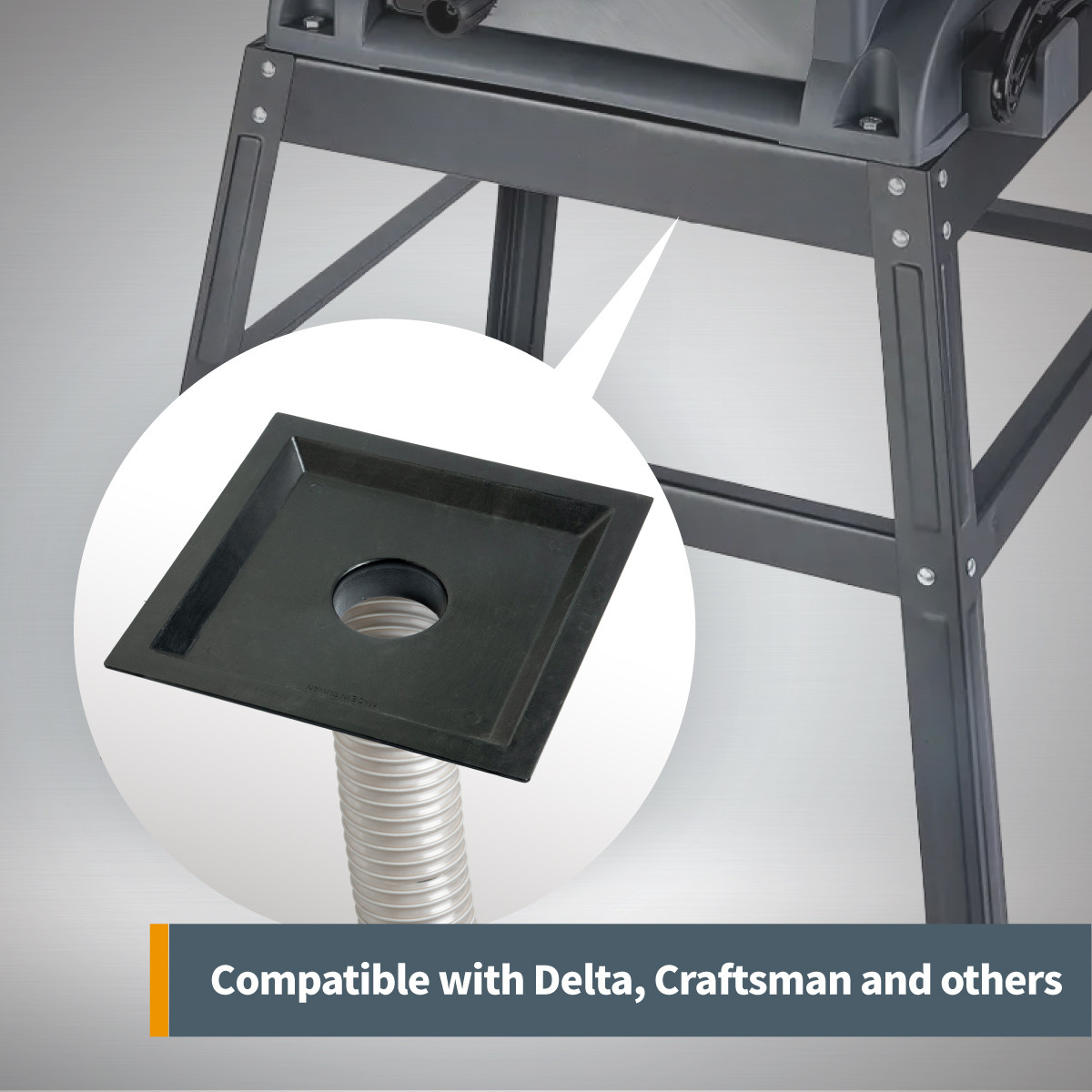 Table Saw Dust Hood 14" POWERTEC Saw Dust Collection Accessories