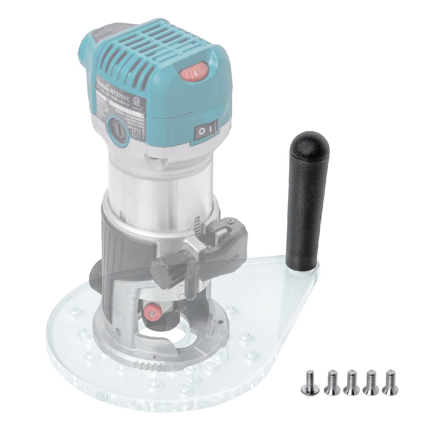 Router Base Plate | POWERTEC Woodwork Routing Tools & Accessories