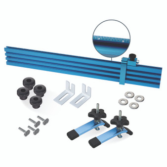 Woodworking Fence Kit for T-Slot Drill Press Table Tops | POWERTEC Woodwork Drilling Tools & Accessories01