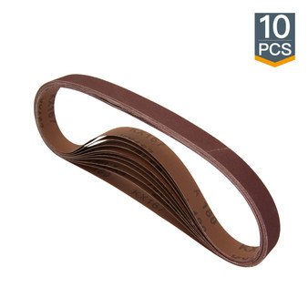 Premium Aluminum Oxide Sanding Belts – 1 X 42 Inch, 180 Grit, 10-Pack – Made In USA