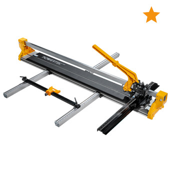 POWERTEC PRO 48" Manual Tile Cutter with Green Laser Guide - Cuts Ceramic, Porcelain & Glass, Large Format Tile Cutting, Aluminum Base (71980)