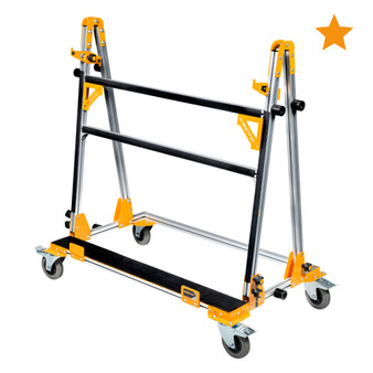 POWERTEC PRO Large Format Tile & Slab Transport Cart - Heavy Duty, Foldable, 770 lbs Capacity, with Catser Wheels & Transport Carry System Support Hooks (71983)-09