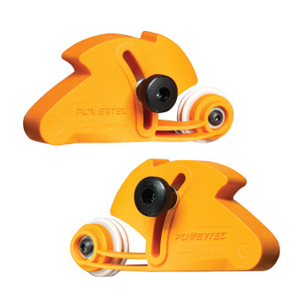 POWERTEC Adjustable Roller Stock Guide, One Way Bearing Stock Feeder Tool - Reduce Kickback & Increase Shop Safety - For Table Saw, Router Tables, Band Saws, Auxiliary Fence w/T-Slot Mount (71935)-01