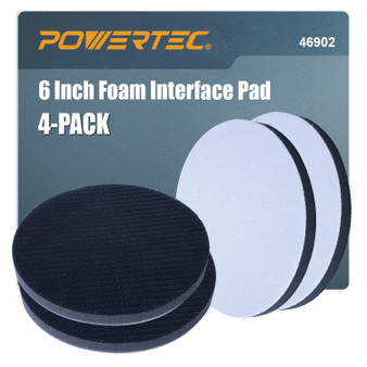 46900 5 Inch 8 Holes Foam Interface Pad, Hook and Loop Backing
