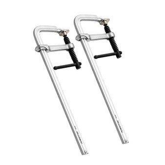 POWERTEC Heavy Duty 12" F Style Bar Clamps, 3-5/8" Throat, 480 lb Clamping Force – Woodworking, Cabinetry, Welding & Workshop Use, 2 Pack (72339) 04