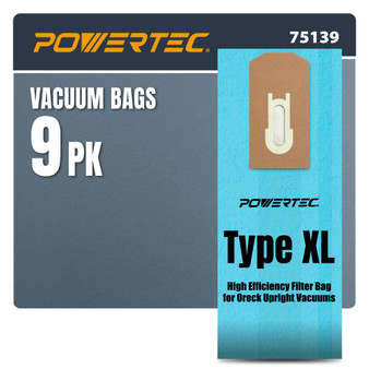 POWERTEC AK11109 Vacuum Bags 9 Pack for Oreck XL Models Upright Vacuum Cleaners Without Bag Docks, Including XL2000, XL8000, XL9000 and Commercial PK80009 (75139)
01