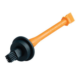 POWERTEC 1/2 Inch Silicone Glue Brush, Woodworking Glue Applicator with Scraper Edge, Non-Stick Glue Spreader for Joinery, Dovetails & Detail Work, Easy-Clean Reusable Tool, 1 PK (72463) 1