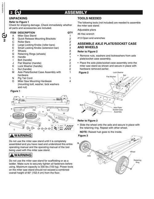 Parts Stand Mt4000 Page 1 Powertec