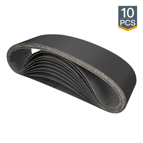 4" X 36" Silicon Carbide Sanding Belt-10 pcs, Grit 320,400, 600 | POWERTEC Woodwork Sanding Abrasive Accessories Wholesaler01
