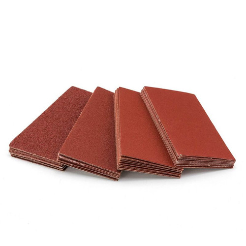 Aluminum Oxide Sandpaper Assorted Grits, 10 Each of 40, 80, 120, 180 Grits, 40 Pack  | POWERTEC Woodwork Sanding Abrasive Accessories Wholesaler02