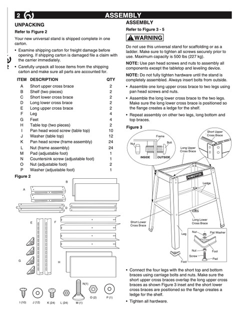 UT1002 Hardware Screw Set, I through L, O, P