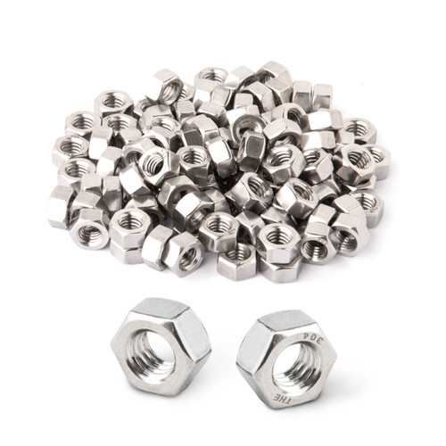 5/16"-18 Stainless Hex Nut-Inch series, 100PK | POWERTEC Cabinet Hardware, Shelf Hardware Accessories Wholesaler01