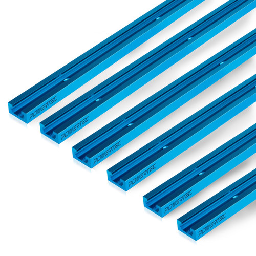 71119-P3 Double-Cut Profile Universal T-Track with Predrilled Mounting Holes, 36-Inch, 6 PK