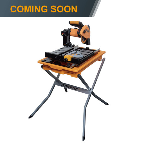 POWERTEC PRO TLS1003 7 Inch Wet Tile Saw with Stand