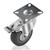 17023 Swivel Double Lock Rubber Plate Caster, 3", 160 Lbs Capacity - POWERTEC Woodworking Tools & Accessories