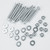 71154 1/4"-20 x 2" Hex Bolt Kit with Hex Nuts and Flat Washers, 10 PK