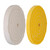 Assorted 8 Inch Buffing Wheels Set w/ White (70 ply) and Yellow (42 ply) with 5/8 inch Arbor Hole, 2 PK | POWERTEC Woodwork Grinding Tools & Accessories01