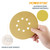 Gold Hook & Loop Sanding Disc 6" 8 Hole-50 Pack,  60, 80, 100, 120, 150, 220, 320 Grit | POWERTEC Woodwork Sand, Abrasive Tools & Accessories Wholesaler03