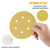 Gold Hook & Loop Sanding Discs 6" 6 Hole -50 Pack,  60,80,120,150,220,320 Grit | POWERTEC Woodwork Sand, Abrasive Tools & Accessories Wholesaler03