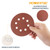 A/O Hook and Loop Sanding Discs 8 Hole 5"-25 PK, 40, 60, 80, 120, 180, 240, 320 Grit  | POWERTEC Woodwork Sand, Abrasive Tools & Accessories Wholesaler03