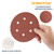 Hook and Loop Sanding Discs 6 Hole 6"-25 PK,  40, 60, 80, 100, 120, 180, 240, 320 Grit | POWERTEC Woodwork Sand, Abrasive Tools & Accessories Wholesaler01