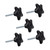 5-Star Stud Knob 1/4"-20, 5PK, 1", 2" | POWERTEC Cabinet Hardware, Shelf Hardware Accessories Wholesaler01